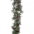 Frosted Pine Garland with Cones