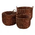 BASKET, BRAIDED HYACINTH MEDIUM