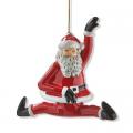 Santa Doing The Splits Ornament