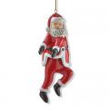 Santa Performing the Running Man Ornament