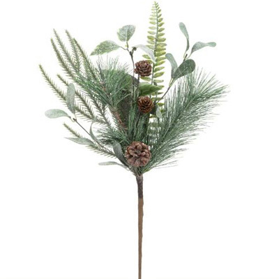 Fern Pine Spray with Glitter