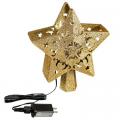 LED Gold Star Tree Topper