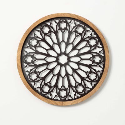 WALL DECOR, 25" CUTOUT MEDALLION