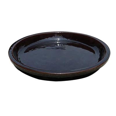 SAUCER, 11.75" COGNAC