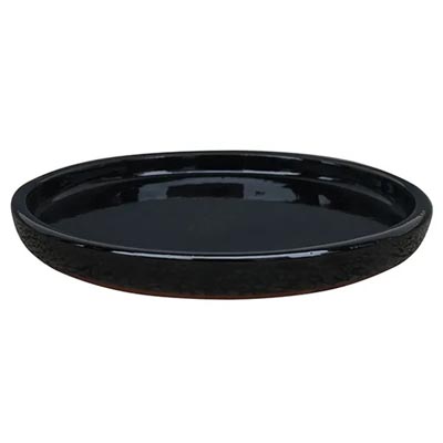 SAUCER, 14.25"  BLACK