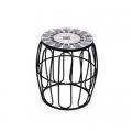 PLANT STAND, 17"H BLACK/GREY