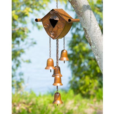 WIND CHIME, BIRDHOUSE