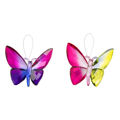 CHARM, 5" HANGING B'FLY ASORT