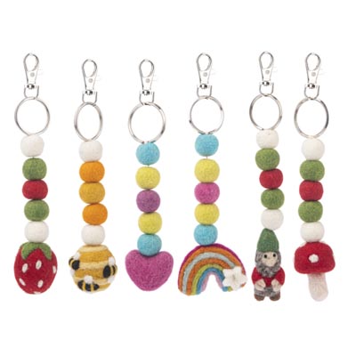 CHARM, 7.5"H WOOL WHIMSY SPRING