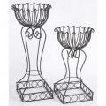 PLANT STAND, SM RND SCALLOPED