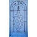 TRELLIS, TRIPLE FINIAL 75X33" AY