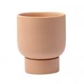 PLANTER, 5" TAN W/BASE