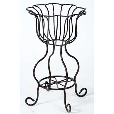 PLANT STAND, 21"H SALLY WHITE