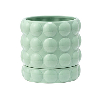 PLANTER, 4.5" LG MINT HOBNAIL