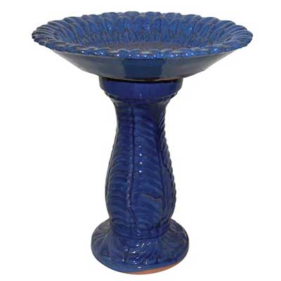 BIRDBATH, SUNFLOWER BLUE