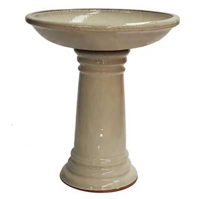 BIRDBATH, CLASSIC BEIGE 20.75"W