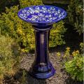 BIRDBATH, 24" BLUE MADISON