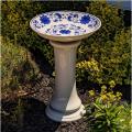 BIRDBATH, 24" WHITE AUDREY