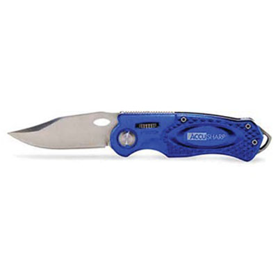 KNIFE, FOLDING SPORT BLUE