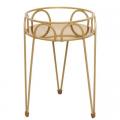 PLANT STAND, GILDED BRASS 10"H