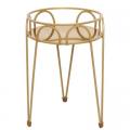 PLANT STAND, GILDED BRASS 10"H