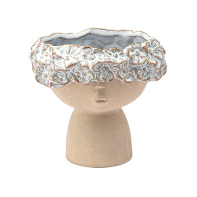 PLANTER, 3"H X 4" FLOWER HEAD