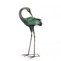 CRANE, IRIDESCENT PREENING 28" H