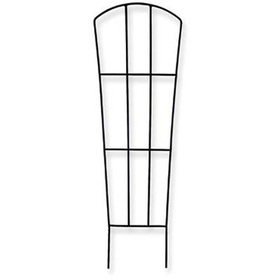 TRELLIS, 12"X36"H  FAN POT BLACK