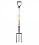 4-Tine Spading Fork, Wood D-Handle  