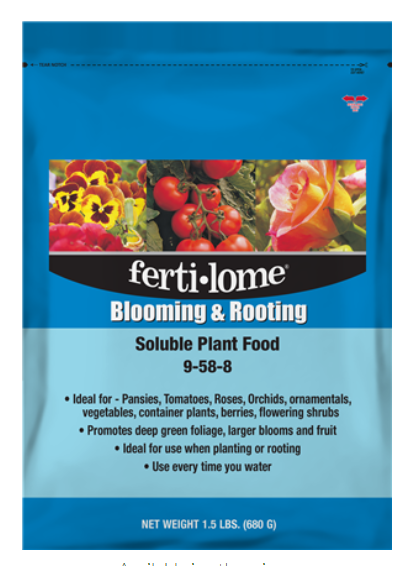 Fertilome Blooming & Rooting Soluble Plant Food 9-58-8 (1.5 lbs)