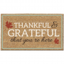 Thankful & Grateful Coir Doormat