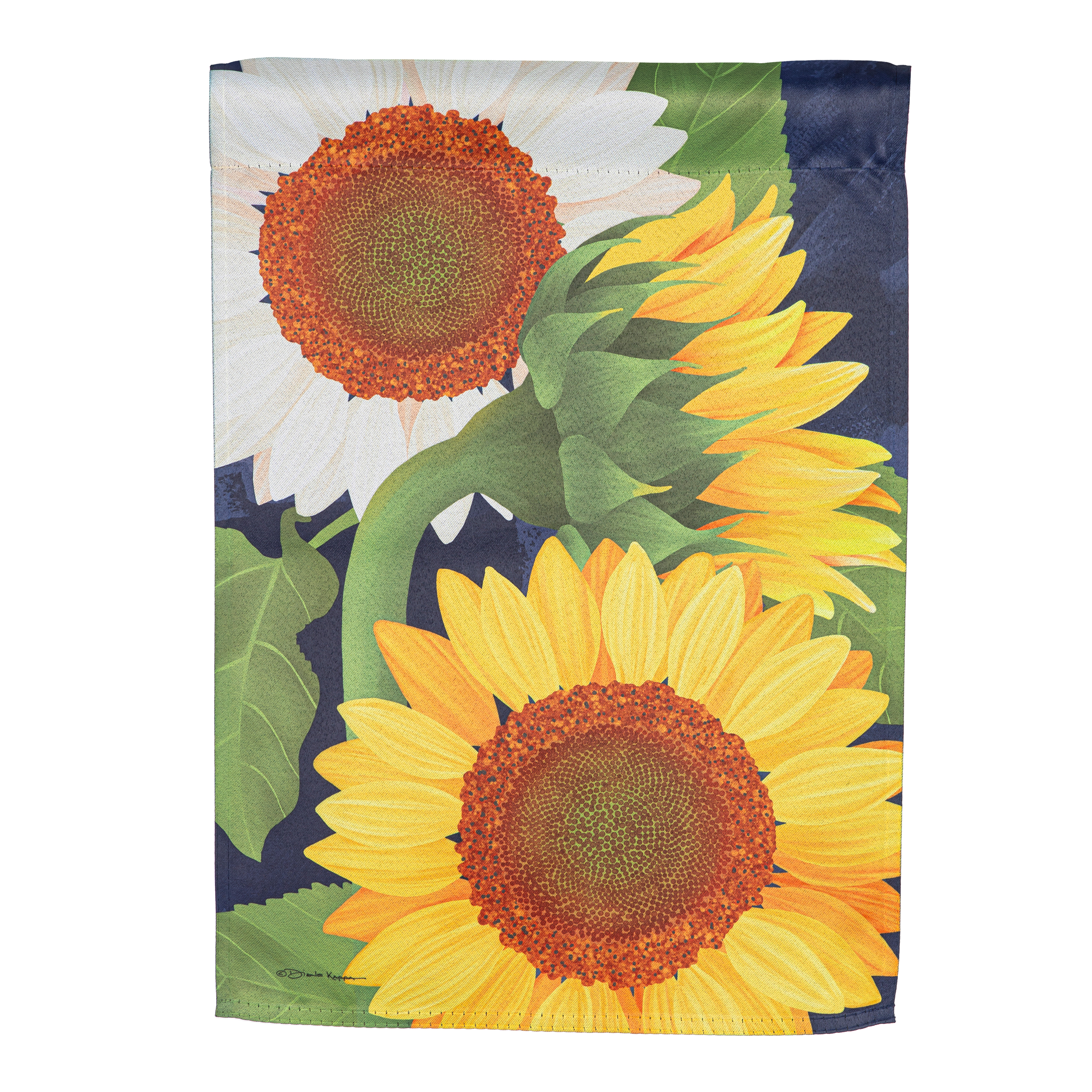 Suede Mini Sunflower Flag