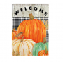 Fresh Pumpkins Garden Suede Mini Flag