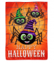 Happy Halloween Spiders Garden Flag