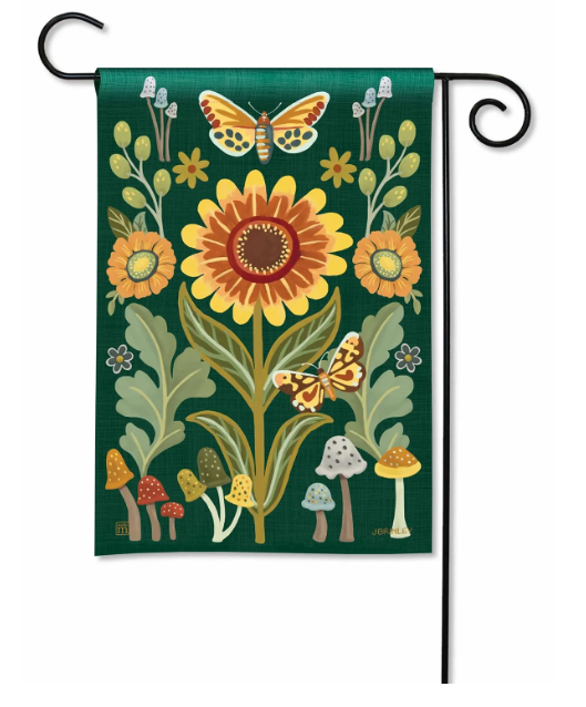 Fall Botanical Mini Garden Flag. 