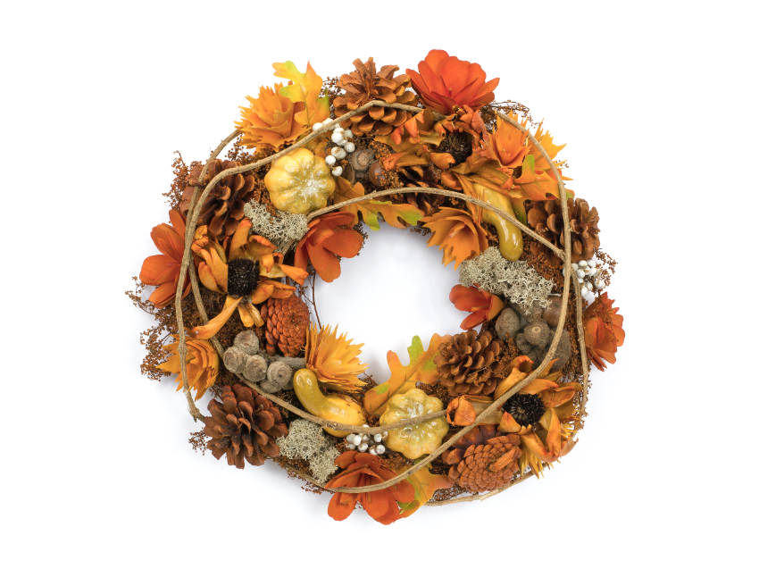 Pumpkin Cone Wreath 