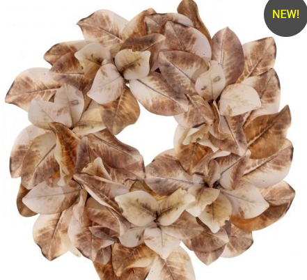 Cream Magnolia Leaf Wreath