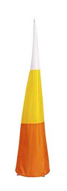 Candy Corn Stake with Lights - Small