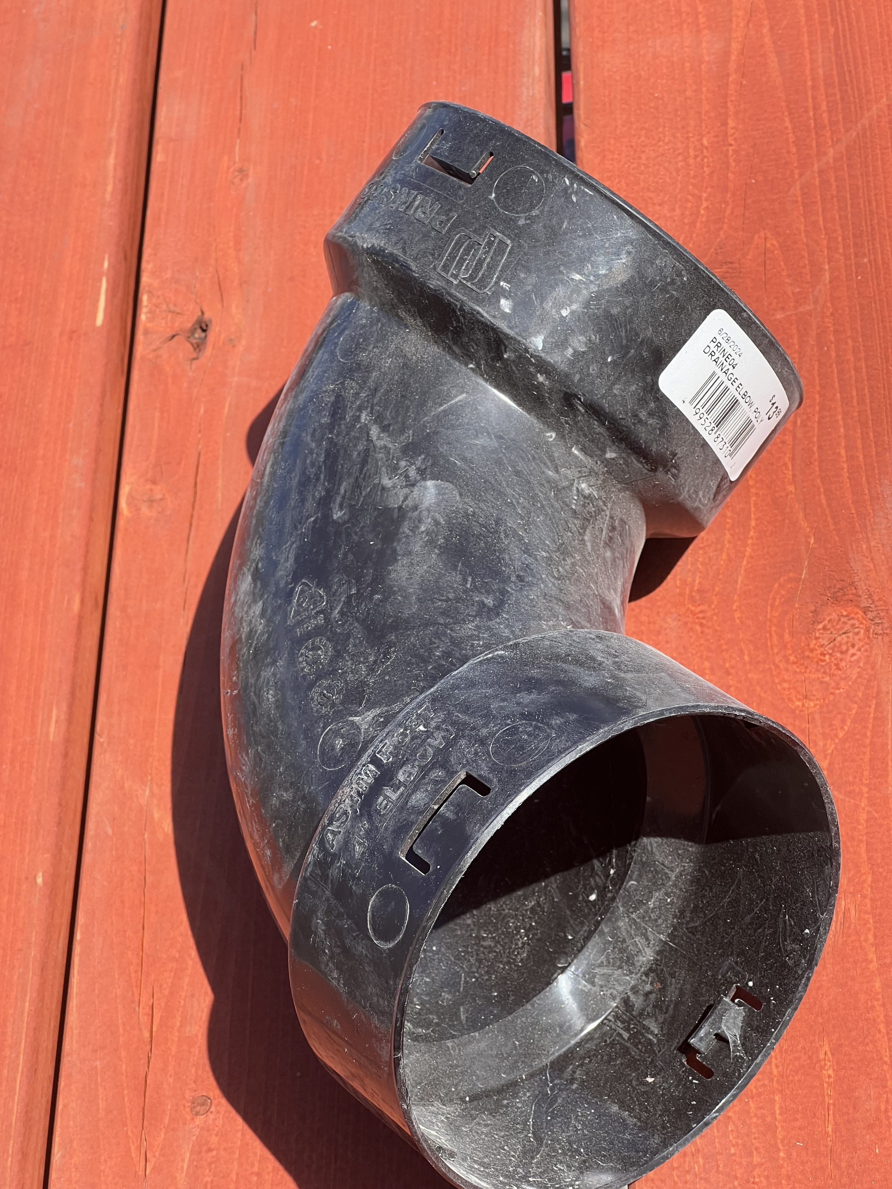 DRAINAGE ELBOW, POLY  4"