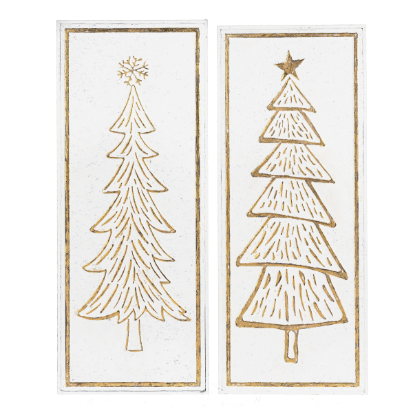 Gold Embossed Christmas Tree Wall Decor (sold seperately)