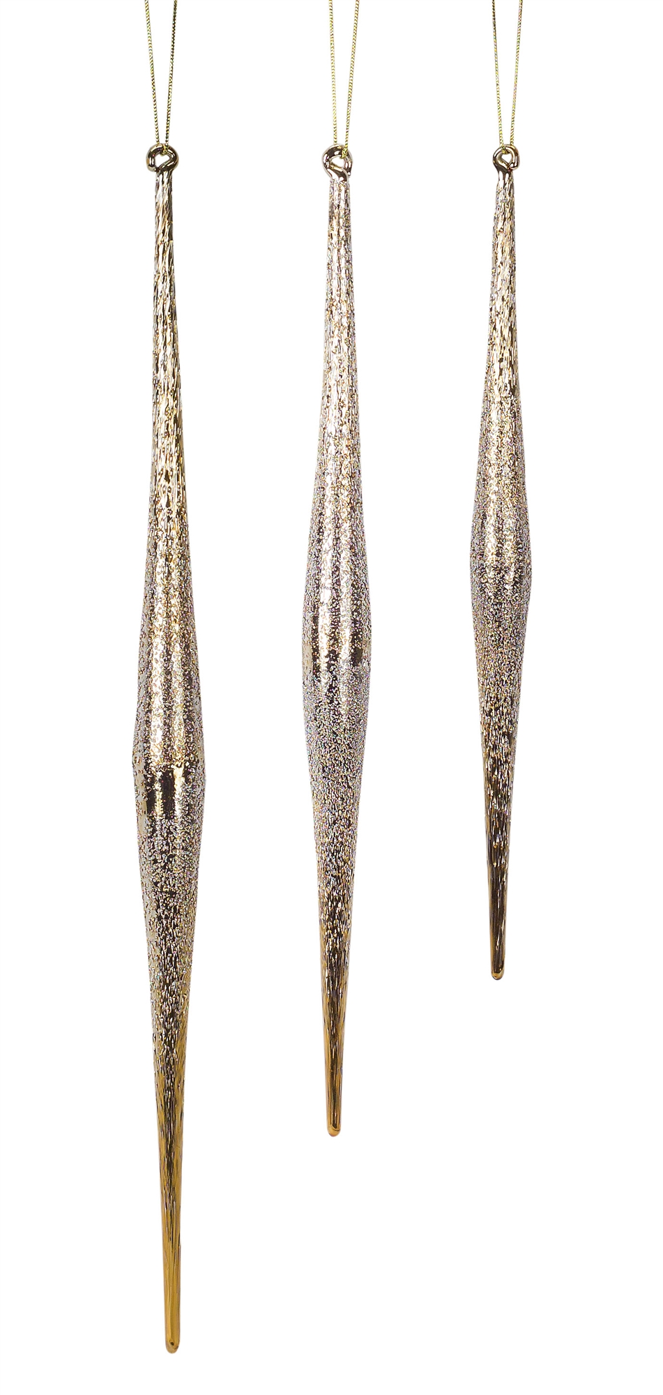 Small Gold Icicle Ornament