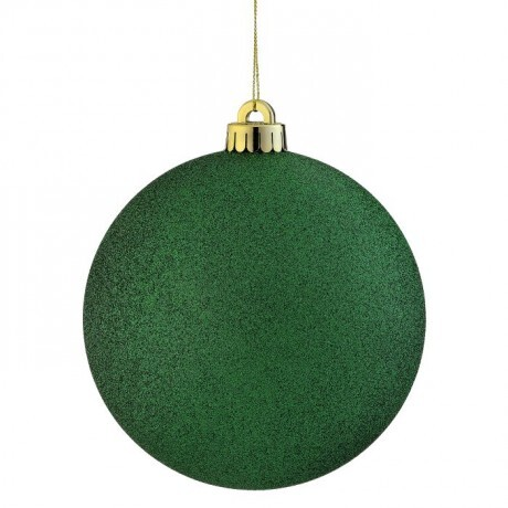 Green Glitter Ball Ornament