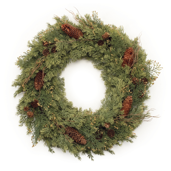 Pine Wreath with Pine Cones