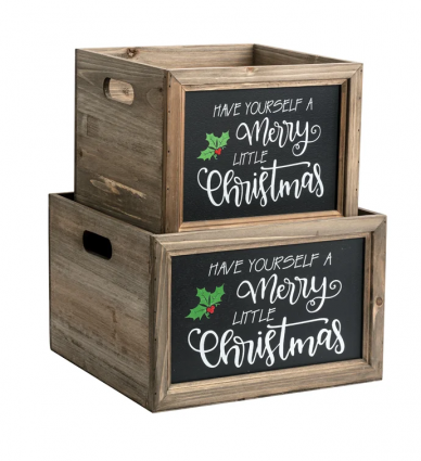 Merry Christmas Square Planter