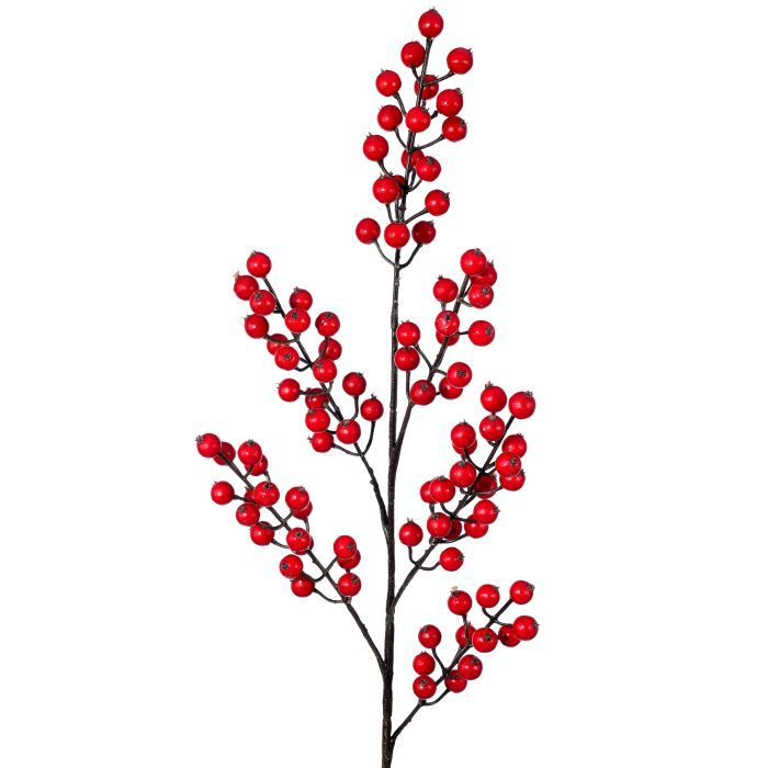 Winter Red Berry Spray 