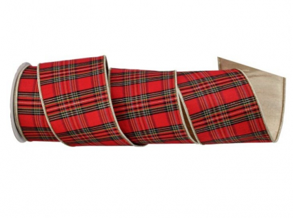 Metallic Plaid Ribbon