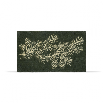 Winter Pine Cones Door Mat