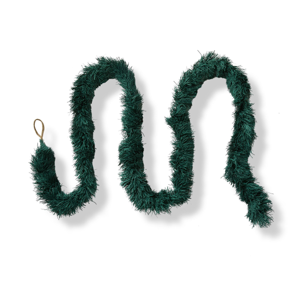 GARLAND, 3" X 97" SPRUCE FRINGE