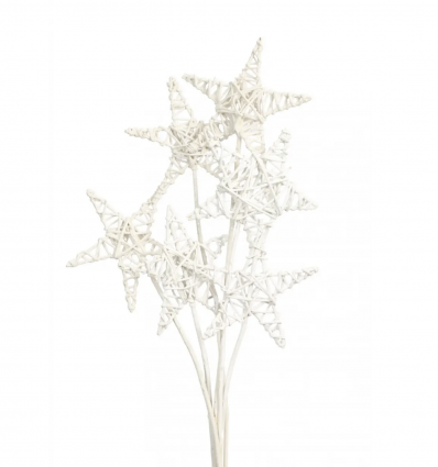 White Glitter Lata Star