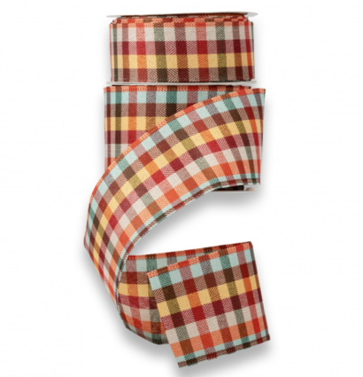 Orchard Plaid Wired Ribbon